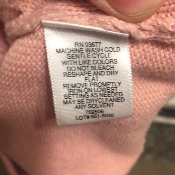 Liz Claiborne Pink Sweater Blouse - Picture 6 of 6